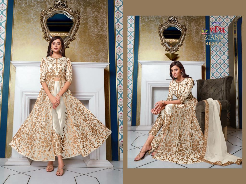 Ziana By Vipul Designer Wedding Salwar Suits Catalog